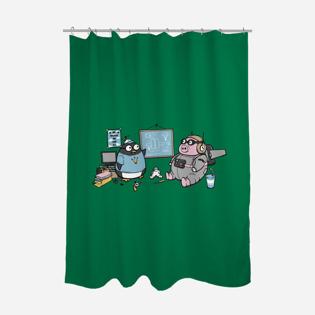 Flight Experiment-None-Polyester-Shower Curtain-pigboom