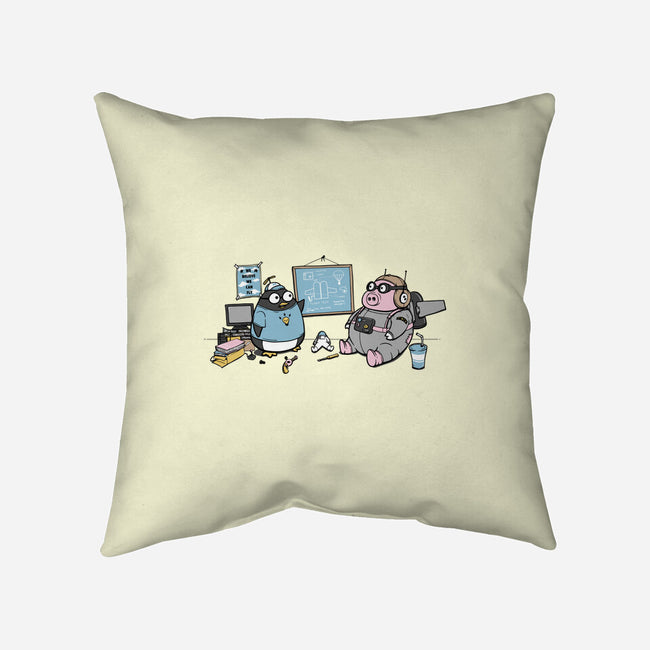 Flight Experiment-None-Removable Cover-Throw Pillow-pigboom