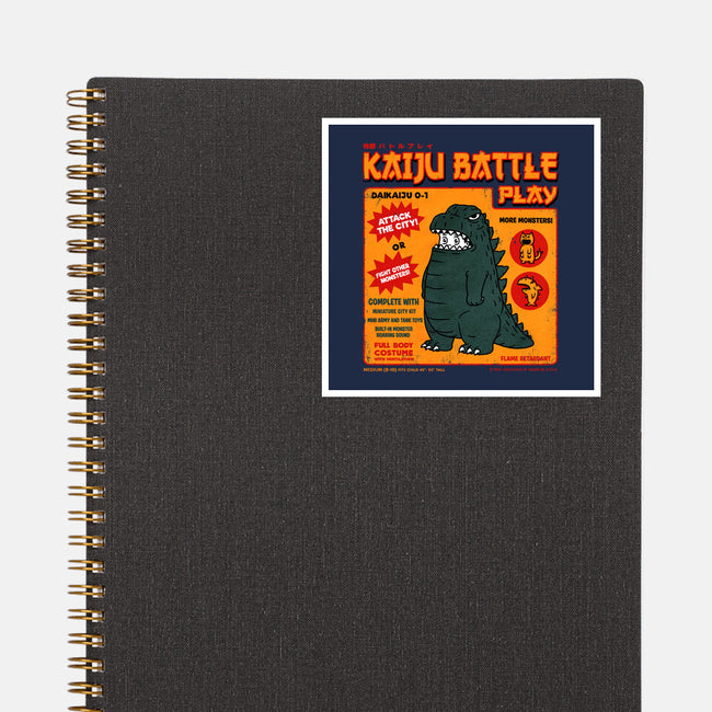 Kaiju Battle Player-None-Glossy-Sticker-pigboom