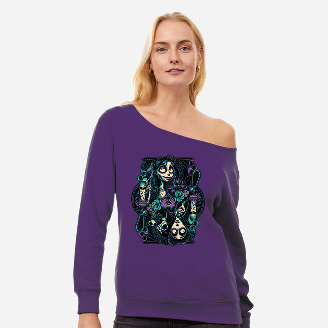 Corpse Duo-Womens-Off Shoulder-Sweatshirt-momma_gorilla