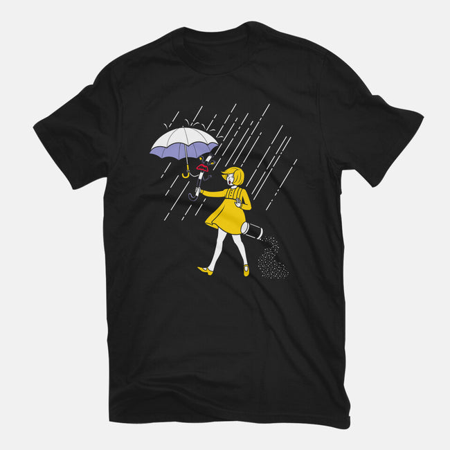 Salt Scared Girl-Mens-Premium-Tee-Raffiti