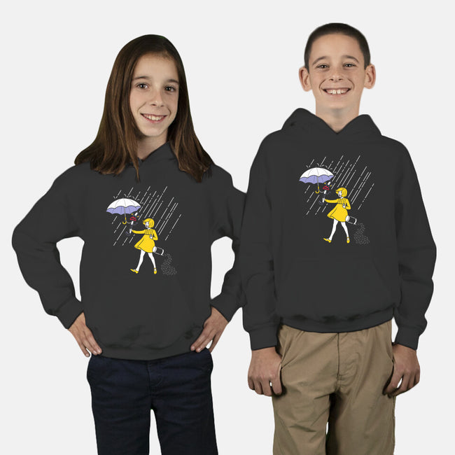 Salt Scared Girl-Youth-Pullover-Sweatshirt-Raffiti