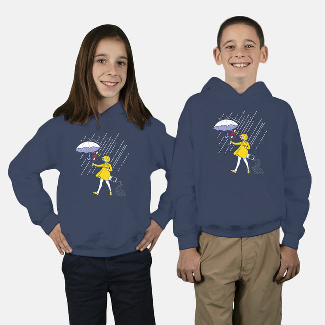 Salt Scared Girl-Youth-Pullover-Sweatshirt-Raffiti