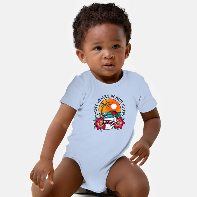 Don't Worry Beach Happy-Baby-Basic-Onesie-sachpica