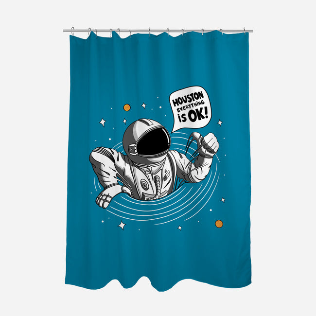 Houston Everything Is Ok-None-Polyester-Shower Curtain-sachpica