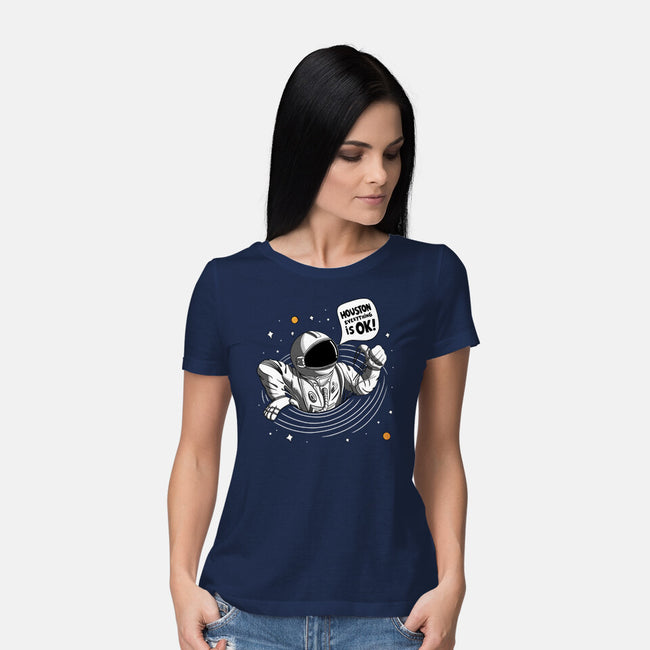 Houston Everything Is Ok-Womens-Basic-Tee-sachpica