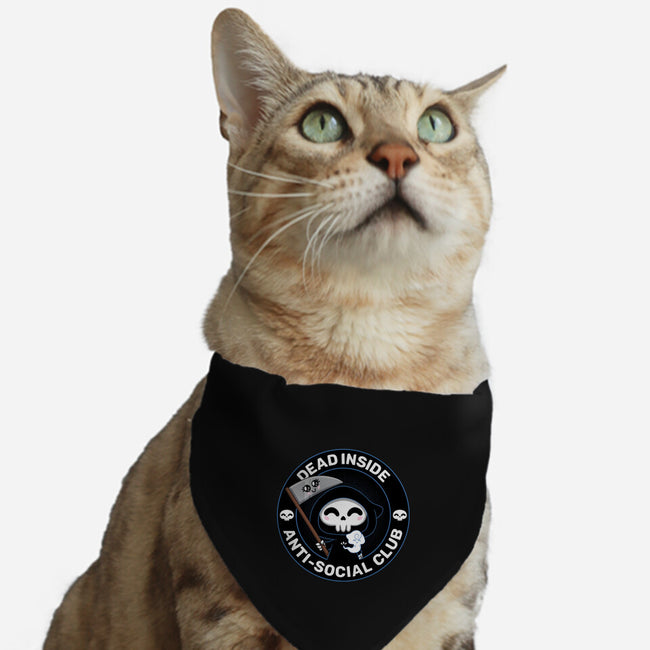 Dead Inside Anti-Social Club-Cat-Adjustable-Pet Collar-danielmorris1993