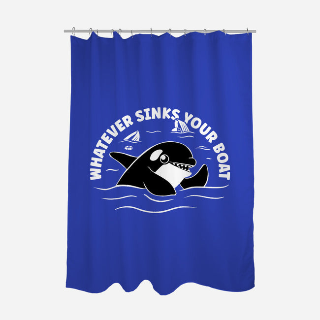 Whatever Sinks Your Boat-None-Polyester-Shower Curtain-Aarons Art Room