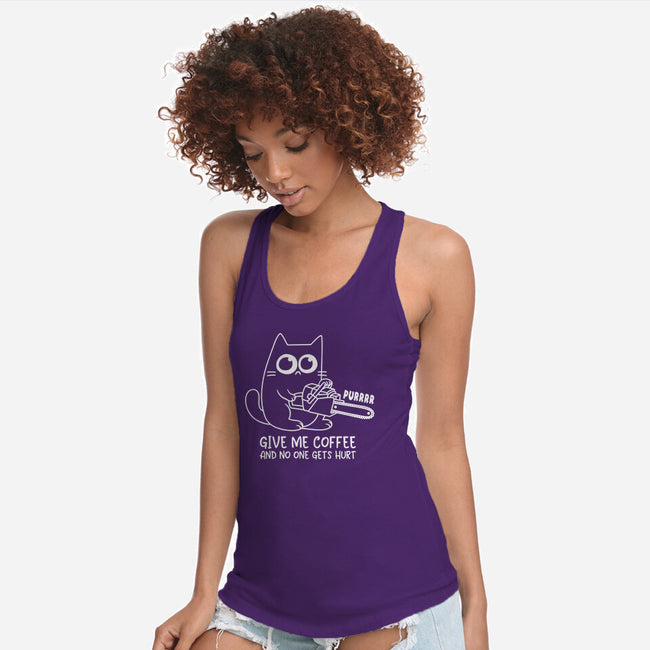 No One Gets Hurt-Womens-Racerback-Tank-Xentee