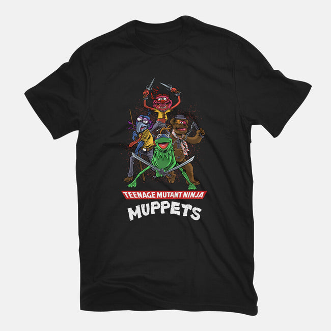 Teenage Mutant Ninja Muppets-Mens-Heavyweight-Tee-zascanauta