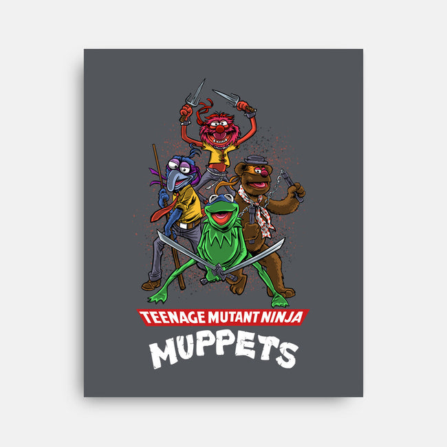 Teenage Mutant Ninja Muppets-None-Stretched-Canvas-zascanauta