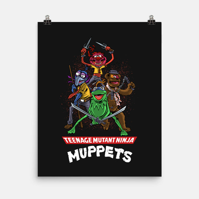 Teenage Mutant Ninja Muppets-None-Matte-Poster-zascanauta