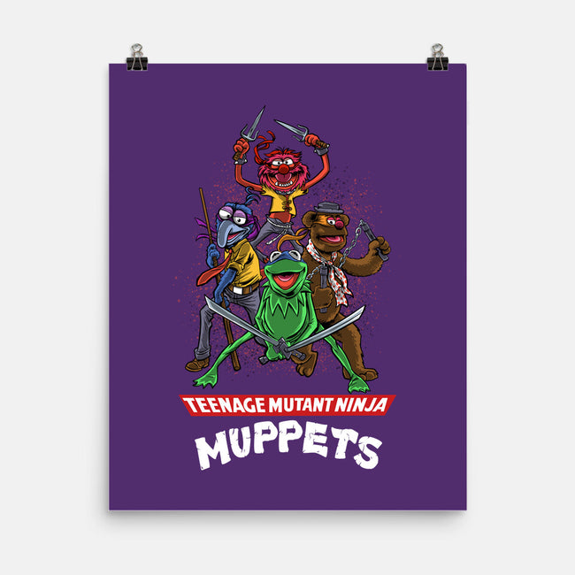 Teenage Mutant Ninja Muppets-None-Matte-Poster-zascanauta