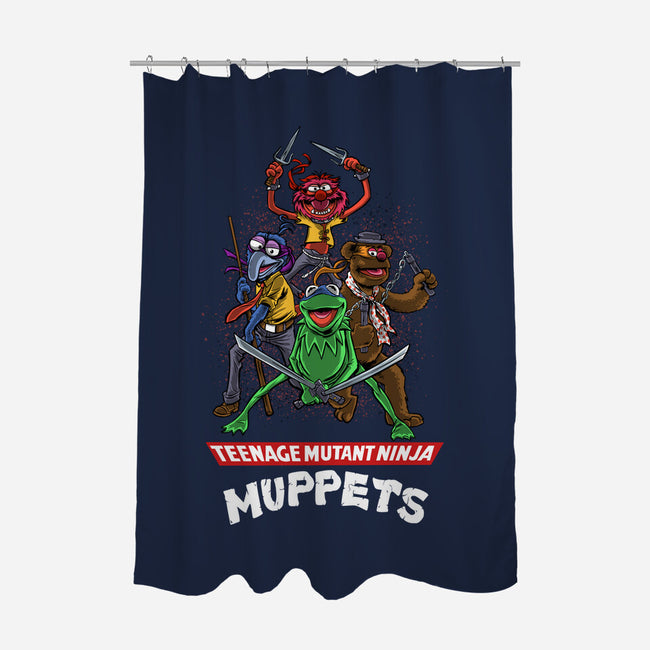 Teenage Mutant Ninja Muppets-None-Polyester-Shower Curtain-zascanauta