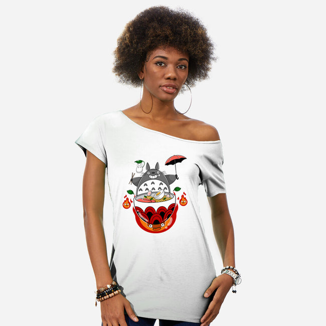 Neighbors Ramen-Womens-Off Shoulder-Tee-Tri haryadi