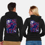 Spiderman Miles Morales-Unisex-Zip-Up-Sweatshirt-Panchi Art