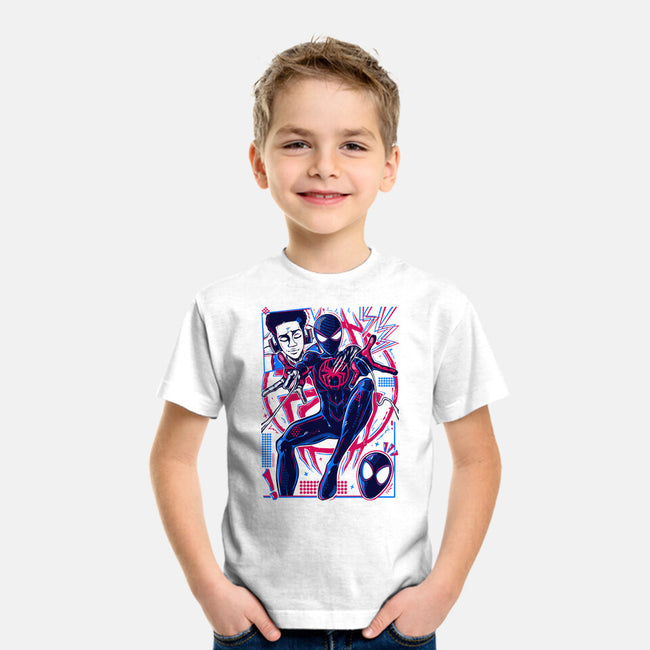 Spiderman Miles Morales-Youth-Basic-Tee-Panchi Art