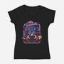 90s Gamer Room-Womens-V-Neck-Tee-jrberger