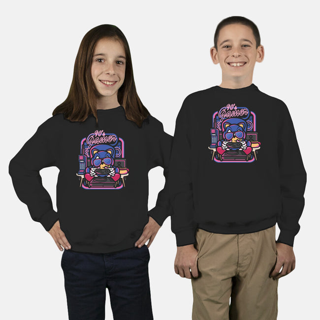 90s Gamer Room-Youth-Crew Neck-Sweatshirt-jrberger