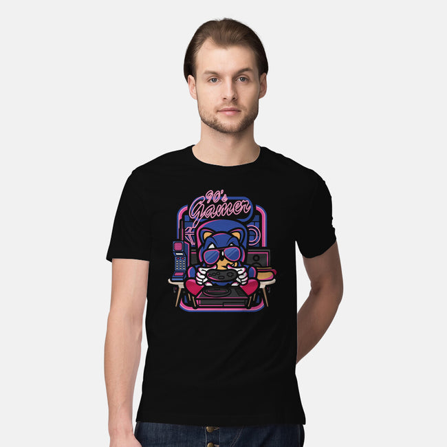 90s Gamer Room-Mens-Premium-Tee-jrberger