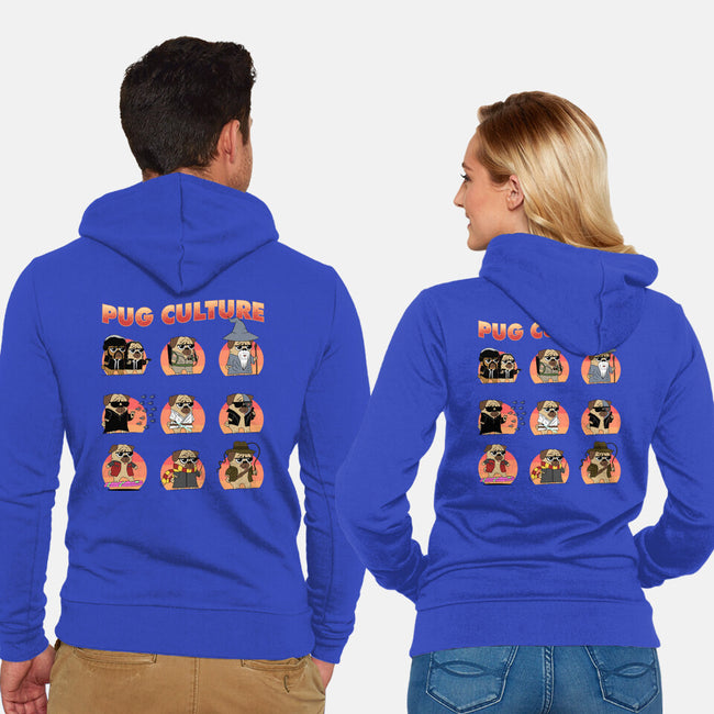 Pug Culture-Unisex-Zip-Up-Sweatshirt-sachpica