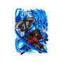 Blue Susanoo-Cat-Bandana-Pet Collar-alanside