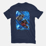 Blue Susanoo-Mens-Heavyweight-Tee-alanside