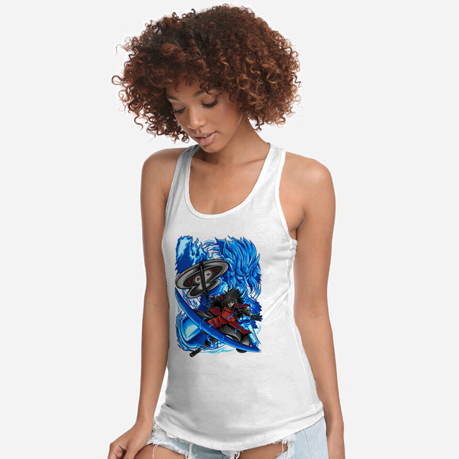 Blue Susanoo-Womens-Racerback-Tank-alanside