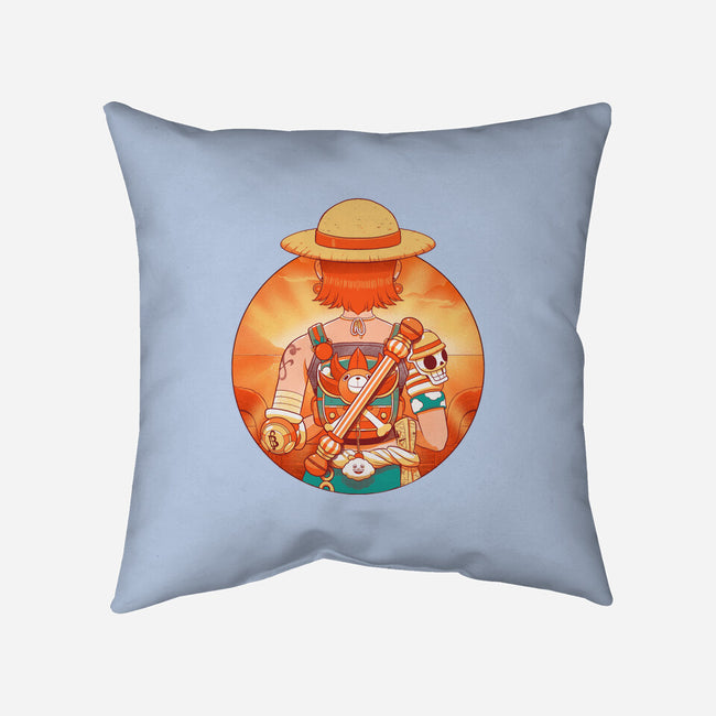 Summer Piece-None-Removable Cover-Throw Pillow-Bruno Mota