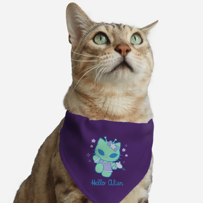 Hello Alien-Cat-Adjustable-Pet Collar-xMorfina