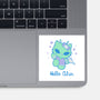 Hello Alien-None-Glossy-Sticker-xMorfina