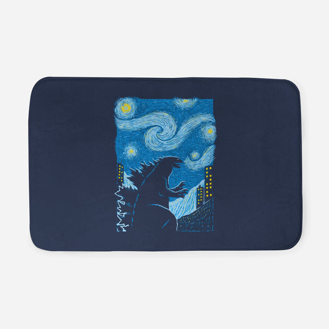 Gogh-Zilla-None-Memory Foam-Bath Mat-Umberto Vicente