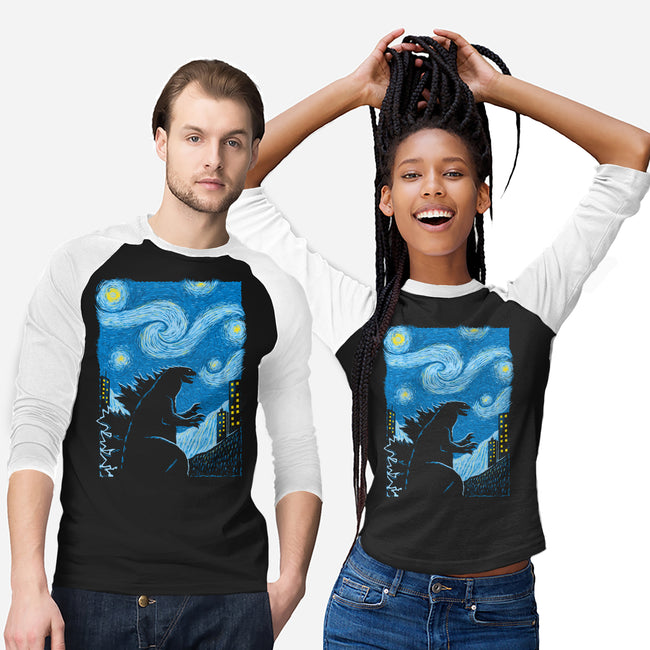 Gogh-Zilla-Unisex-Baseball-Tee-Umberto Vicente