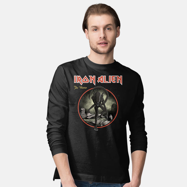 Iron Alien-Mens-Long Sleeved-Tee-retrodivision