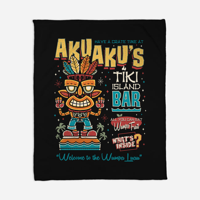 Aku Aku's Tiki Island-None-Fleece-Blanket-Nemons