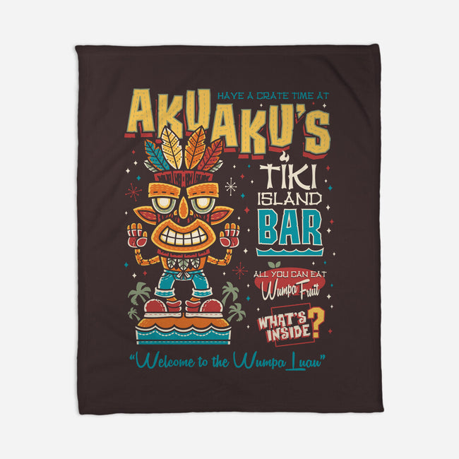 Aku Aku's Tiki Island-None-Fleece-Blanket-Nemons