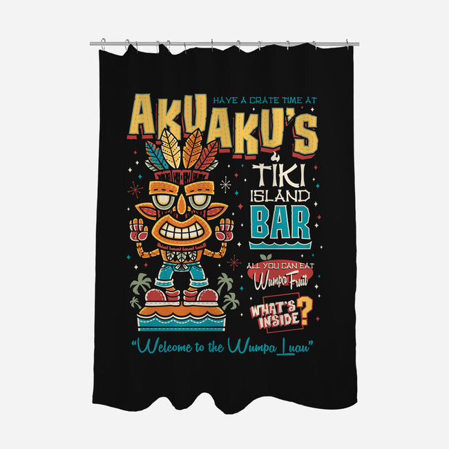 Aku Aku's Tiki Island-None-Polyester-Shower Curtain-Nemons