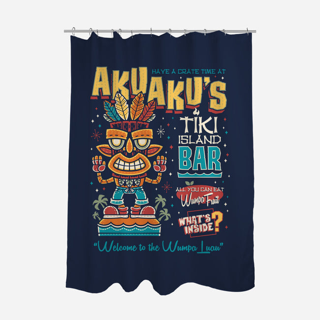 Aku Aku's Tiki Island-None-Polyester-Shower Curtain-Nemons