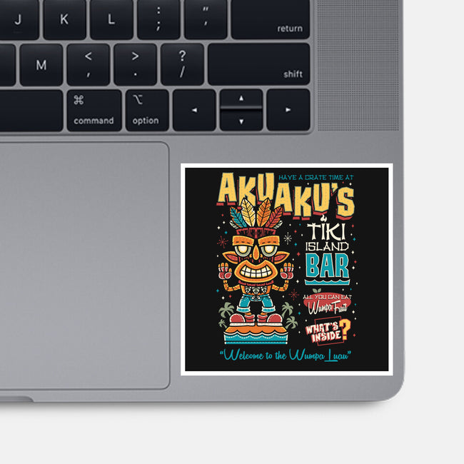 Aku Aku's Tiki Island-None-Glossy-Sticker-Nemons