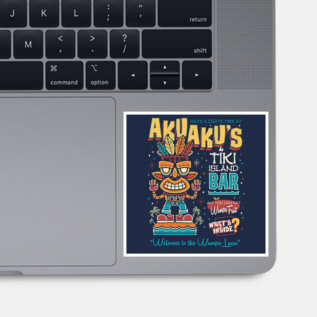 Aku Aku's Tiki Island-None-Glossy-Sticker-Nemons