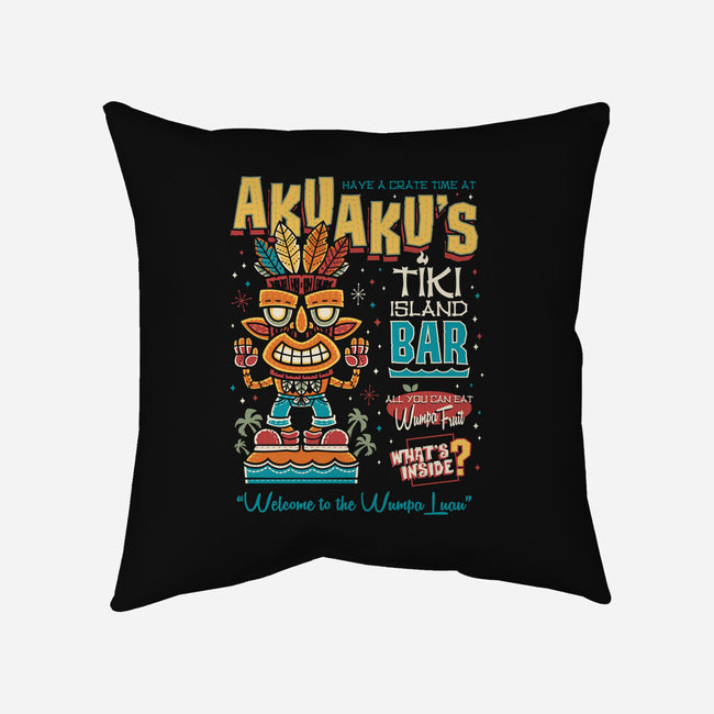 Aku Aku's Tiki Island-None-Removable Cover w Insert-Throw Pillow-Nemons