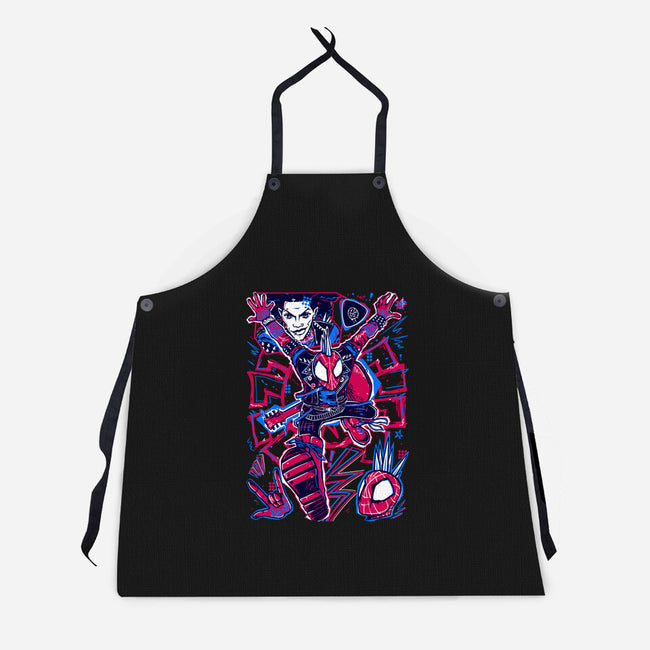 Hobie Brown Spider Punk-Unisex-Kitchen-Apron-Panchi Art