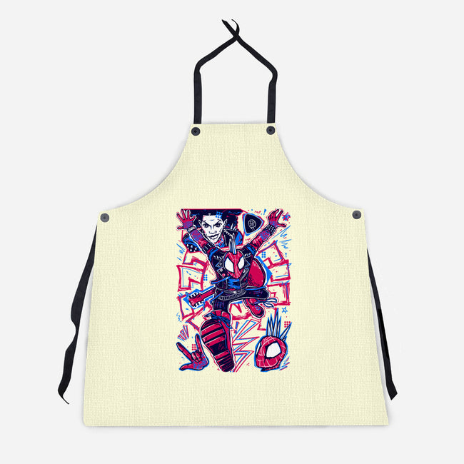 Hobie Brown Spider Punk-Unisex-Kitchen-Apron-Panchi Art