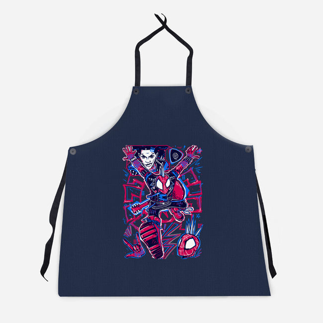 Hobie Brown Spider Punk-Unisex-Kitchen-Apron-Panchi Art