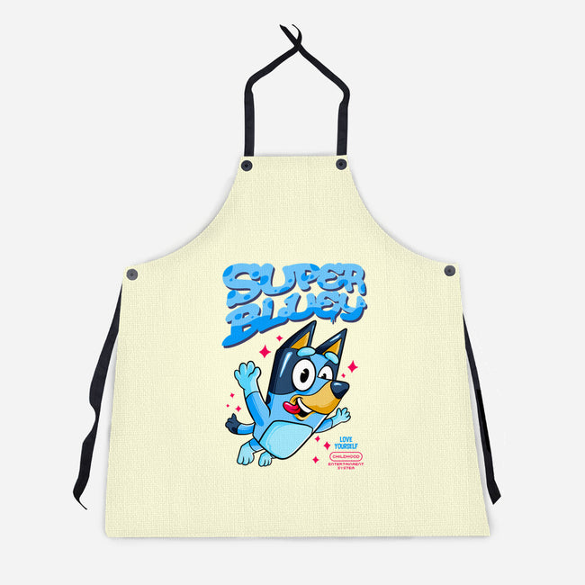 Super Bluey-Unisex-Kitchen-Apron-spoilerinc