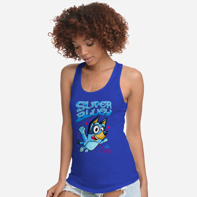 Super Bluey-Womens-Racerback-Tank-spoilerinc