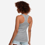 Robot Exam-Womens-Racerback-Tank-Raffiti