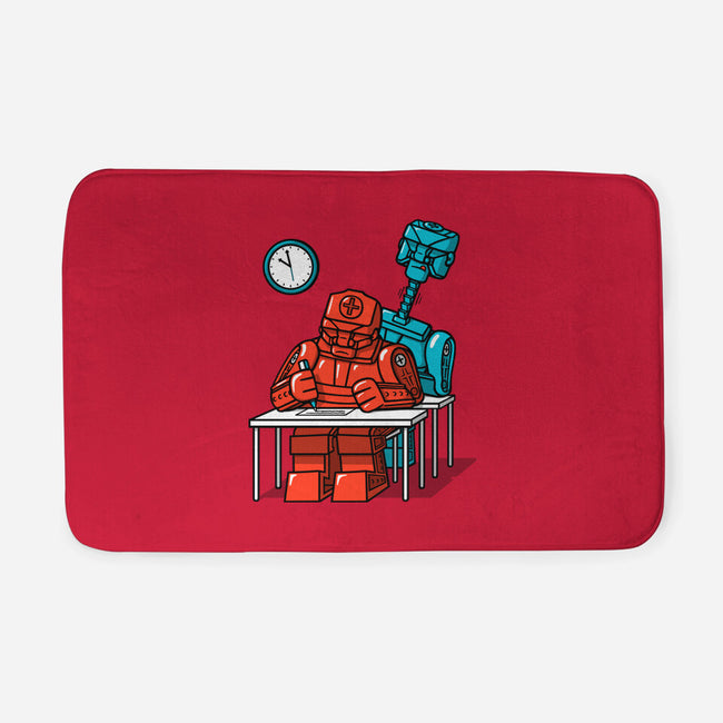 Robot Exam-None-Memory Foam-Bath Mat-Raffiti