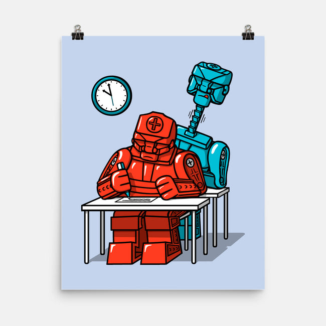 Robot Exam-None-Matte-Poster-Raffiti