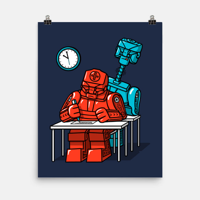 Robot Exam-None-Matte-Poster-Raffiti